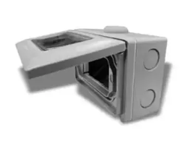 Hộp có nắp che mưa lắp nổi IP55 cho 3 thiết bị màu xám Panasonic WEG8973LH-VN