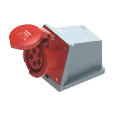 Ổ cắm gắn âm dạng thẳng 32A-4P- 400V- 6H-IP44 Nanoco NIS324-6