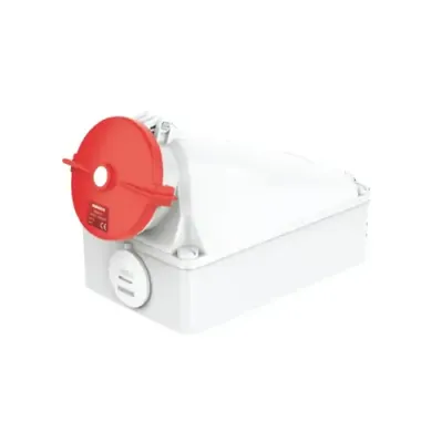 Ổ cắm gắn nổi 125A-5P- 400V- 6H-IP67 Nanoco NIS145-6