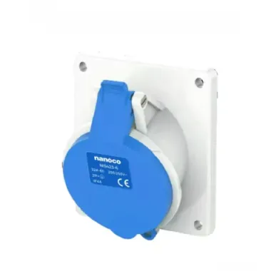 Ổ cắm gắn âm dạng thẳng 63A-5P- 400V- 6H-IP67 Nanoco NIS335-6
