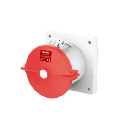 Ổ cắm gắn âm dạng thẳng 125A-5P- 400V- 6H-IP67 Nanoco NIS345-6