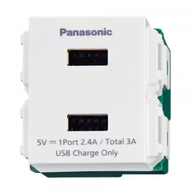 Ổ cắm USB 2 cổng type A-C Panasonic WEF14821W-VN