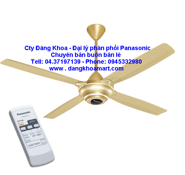 Quạt trần 4 cánh điều khiển Panasonic F-56MZG-GO