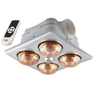Đèn sưởi Hans 4 bóng Heizen điều khiển từ xa HE4B-R