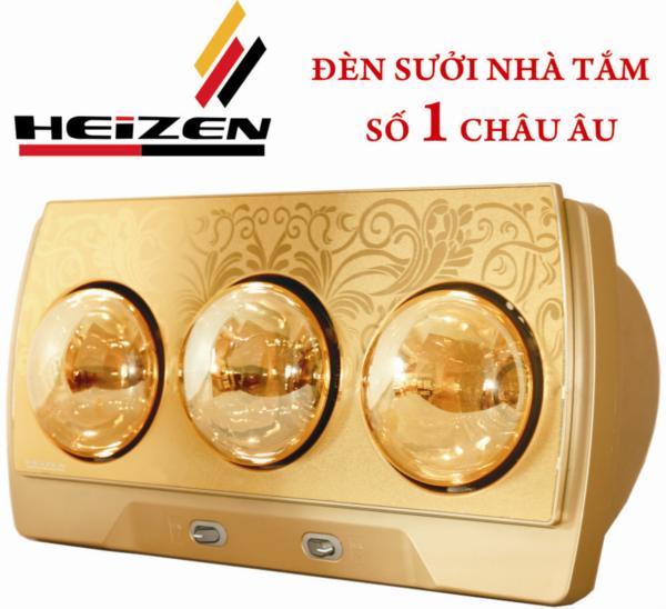 Đèn sưởi nhà tắm cao cấp Heizen 3 bóng HE-3B