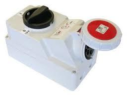 Ổ cắm công nghiệp PCE F75252-6 kèm công tắc kín nước