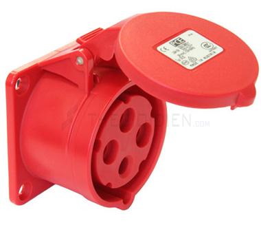 Ổ cắm gắn âm F324-6 không kín nước dạng thẳng(IP44)