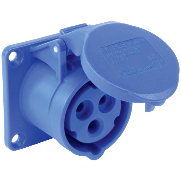 Ổ CẮM GẮN ÂM F313-6 LOẠI KHÔNG KÍN NƯỚC DẠNG THẲNG (IP44)