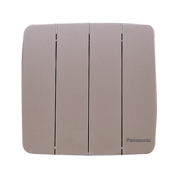Công tắc bốn 2 chiều Minerva vàng ánh kim WMT508MYZ-VN