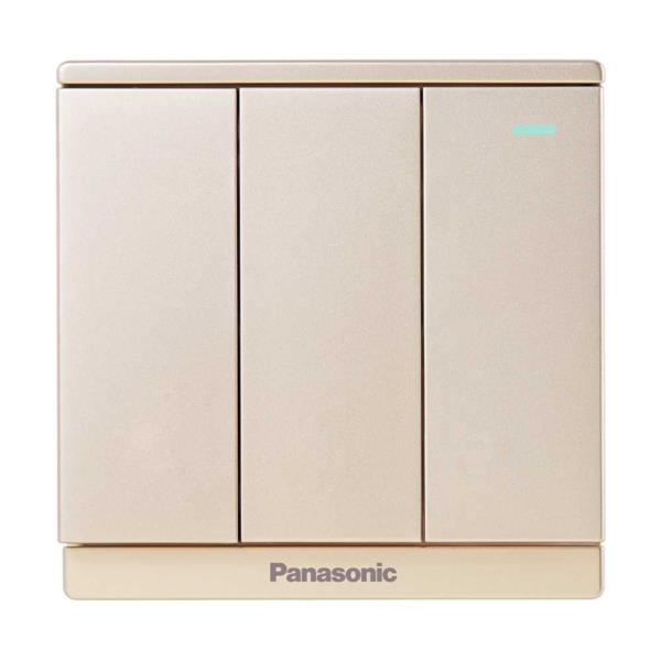 Công Tắc 3 Moderva Vàng ánh kim WMF515MYZ-1VN
