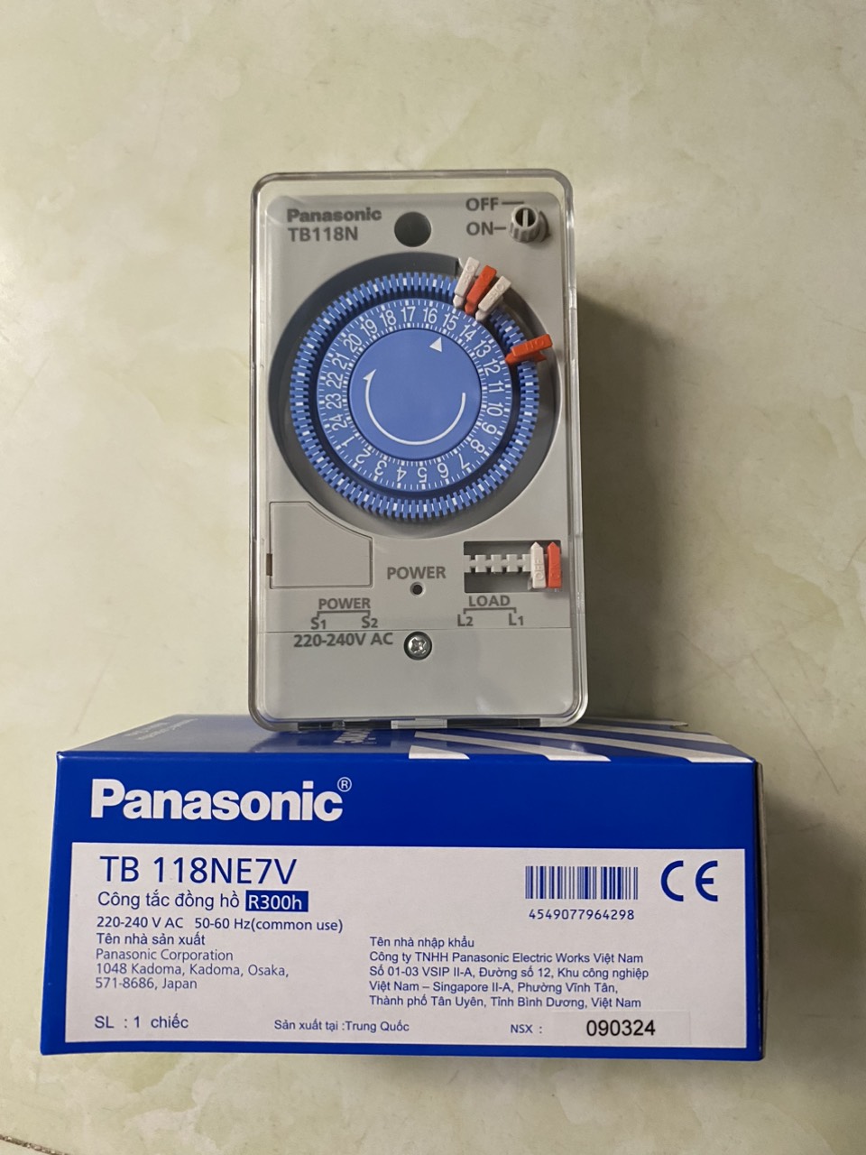 Đồng hồ hẹn giờ Panasonic TB118NE7