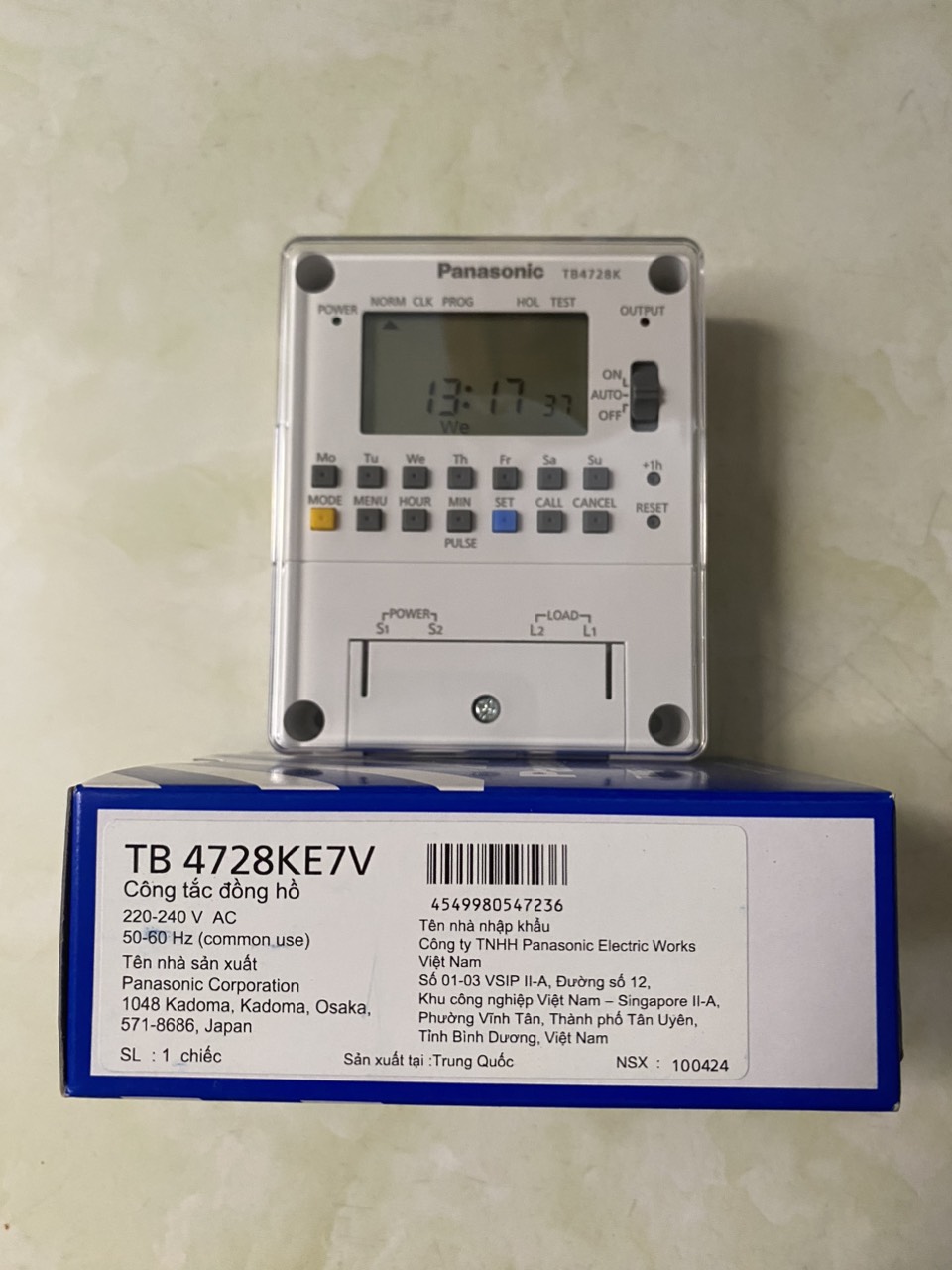 Đồng hồ hẹn giờ TB4728KE7V