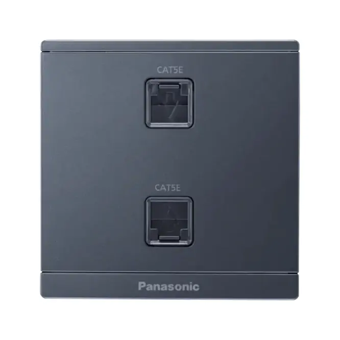 Bộ 2 Ổ cắm mạng cat 5 Panasonic Moderva WMF422MYH-VN