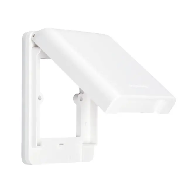 Mặt vuông có nắp che mưa IP43 chuẩn BS dùng cho công tắc, ổ cắm Panasonic WBC8981SW