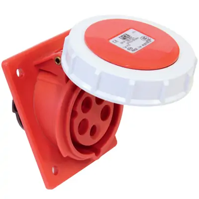 Ổ cắm âm container 32A 4P 440V 3H IP67 PCE F3242-3V