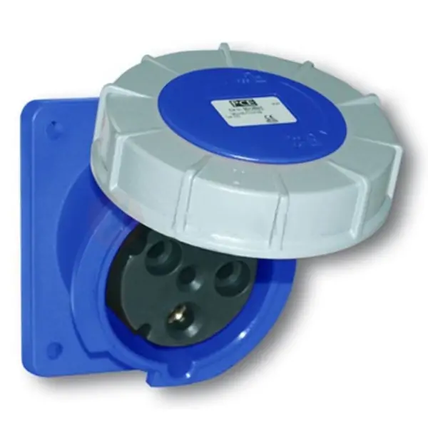 Ổ cắm âm nghiêng 125A 3P 400V 6H IP66/67 PCE F443-6