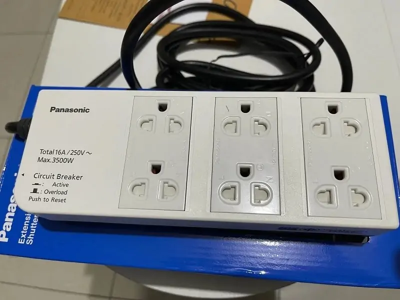 Ổ cắm có dây Panasonic WCHG2836 - Giải pháp điện an toàn, tiện lợi cho gia đình