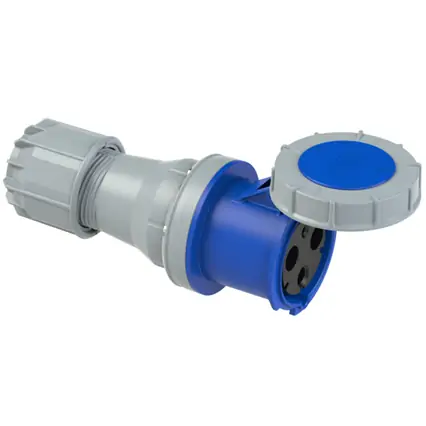 Ổ cắm nối 125A 3P 230V 6H IP66/67 PCE F243-6