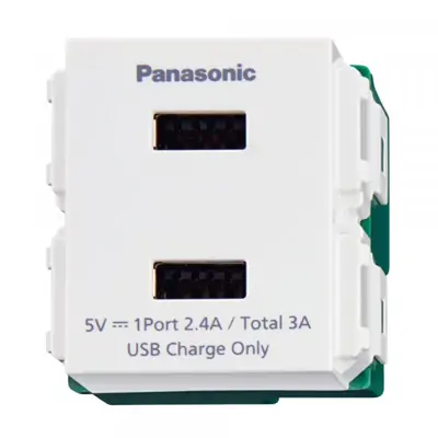 Ổ cắm USB 2 cổng type A-C Panasonic WEF14821W-VN