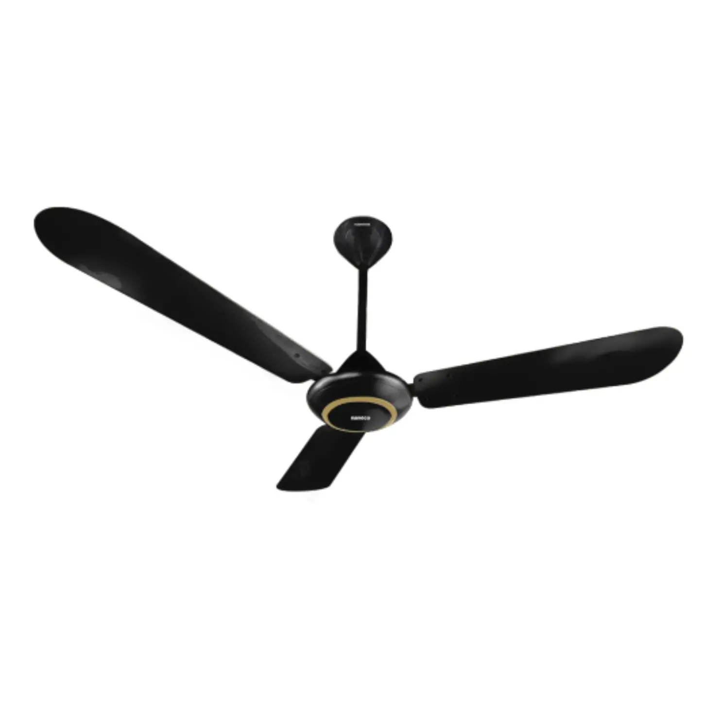 Quạt trần Nanoco 3 cánh nhôm ty 30cm màu đen NCF5631-KS