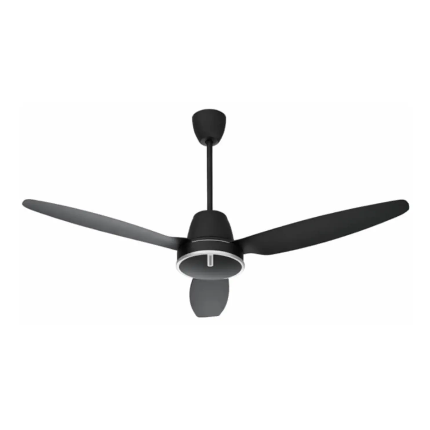 Quạt trần Nanoco 3 cánh DC màu đen ty 33cm, điều khiển từ xa NCF6031-KS