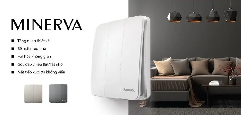 Công tắc ổ cắm Panasonic Minerva chính hãng, đa dạng mẫu mã tại Công ty Đăng Khoa
