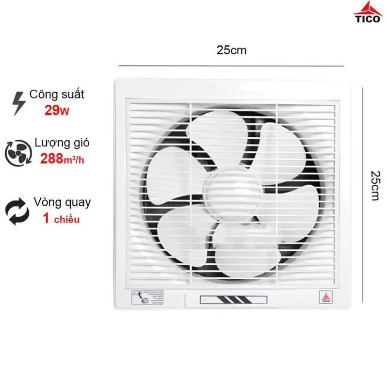 Công ty Thương mại Đăng Khoa chuyên quạt thông gió Tico đa dạng các loại, giá cạnh tranh