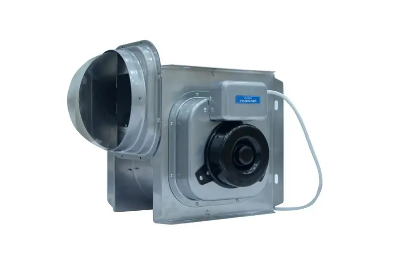Tối ưu không gian, hiệu suất cao với quạt thông gió âm trần nối ống vuông góc Nanyoo DPT20-55B.