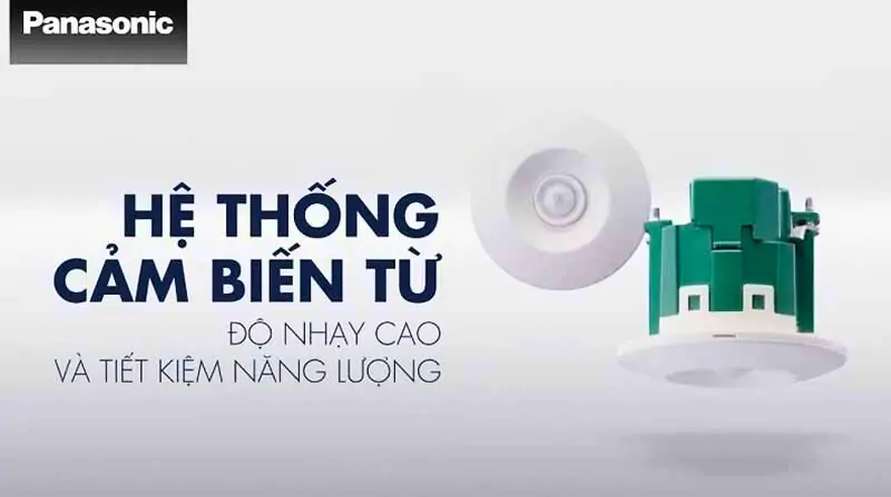 Thiết bị cảm ứng gắn trần Panasonic - Công nghệ Napion tiết kiệm, an toàn