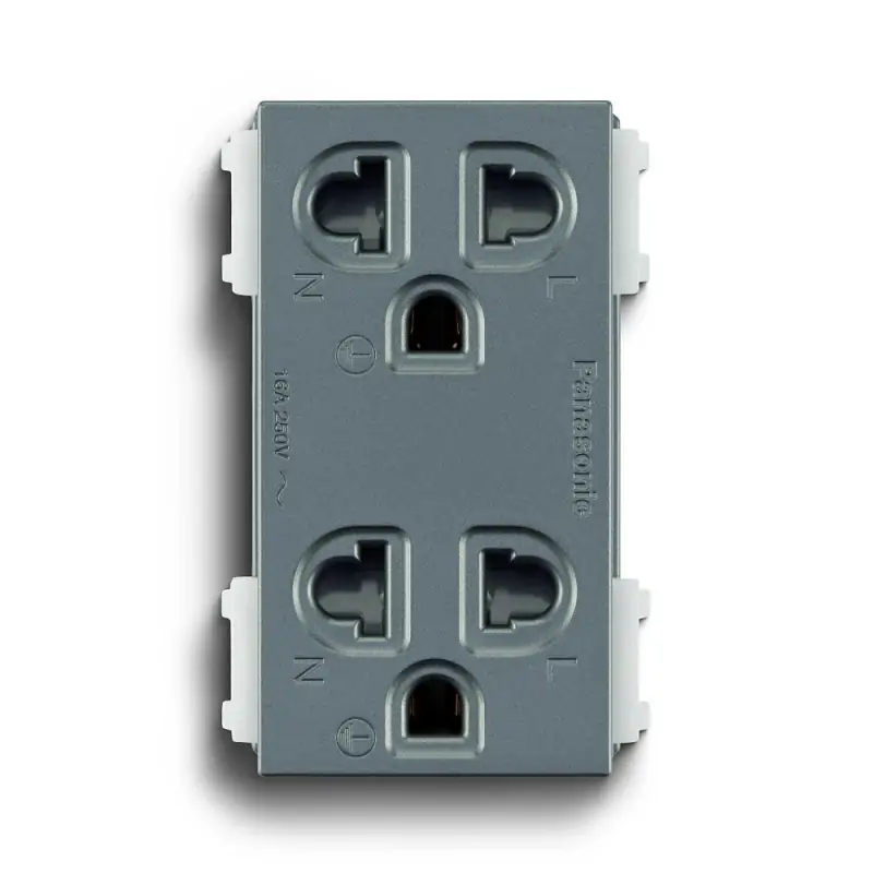 ổ cắm c&oacute; m&agrave;ng che an to&agrave;n