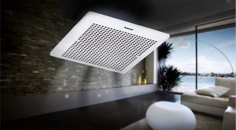 quạt h&uacute;t th&ocirc;ng gi&oacute; Panasonic &acirc;m trần